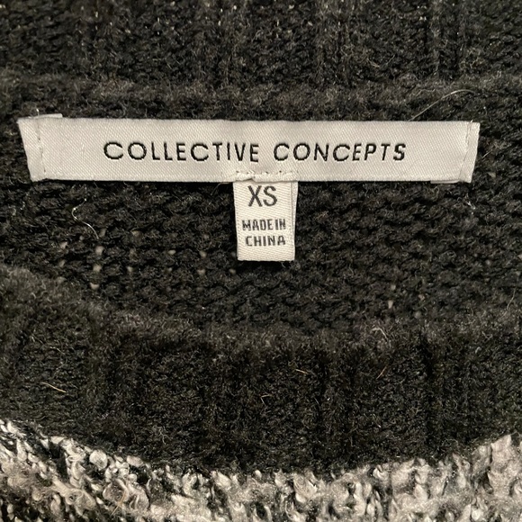 Charcoal and black crew neck sweater - Picture 3 of 4